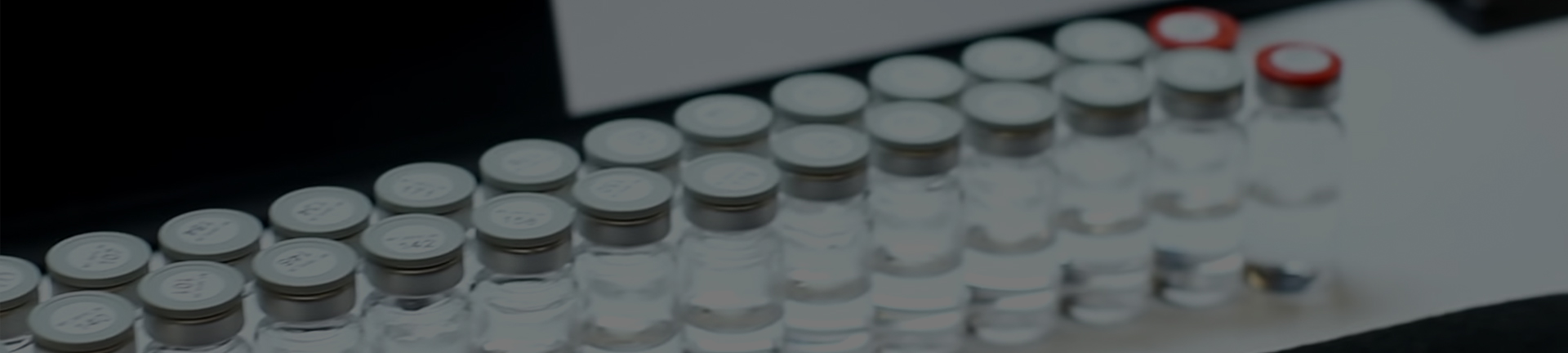 Vials on a visual inspection line